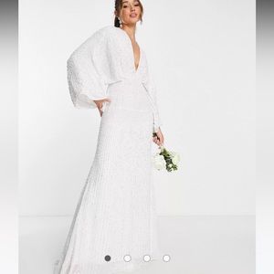 NWT ASOS edition Ciara kimono sleeve sequin dress